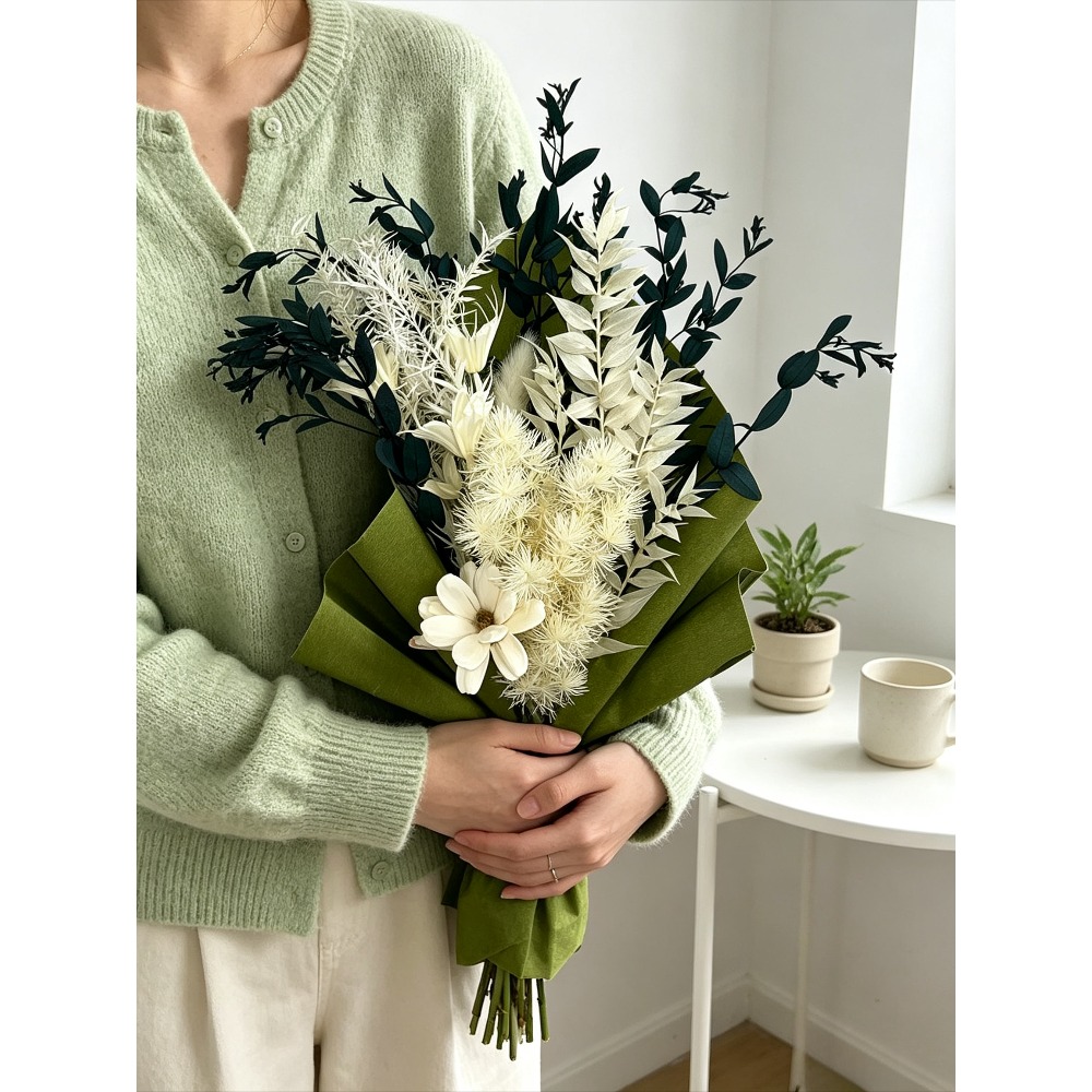 Bouquet de fleurs séchées prés - Eucalyptus Preserved avis et prix
